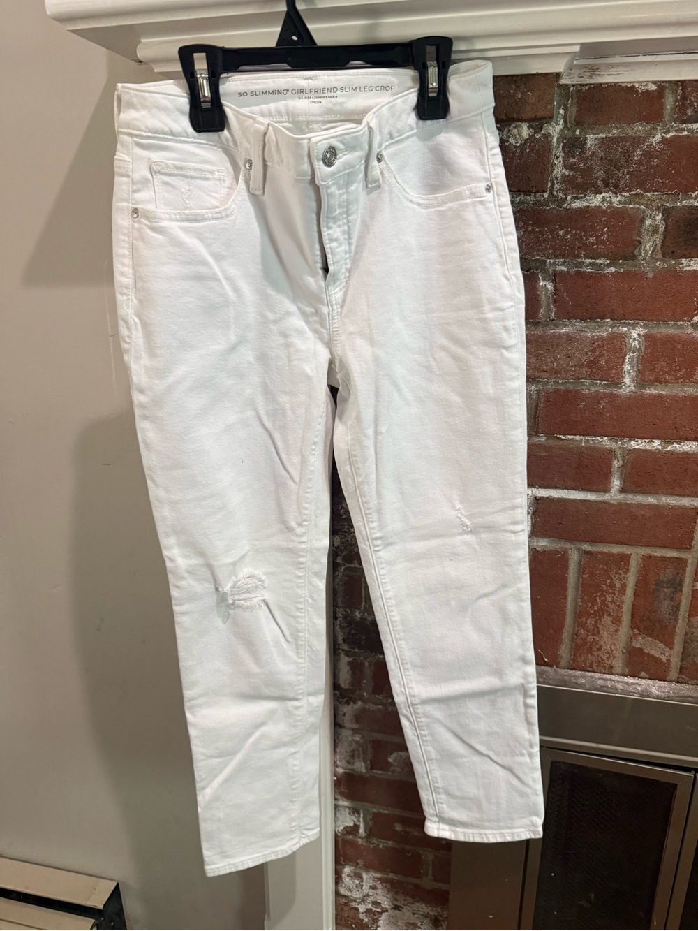 Chico's White Slimming Girlfriend Jeans